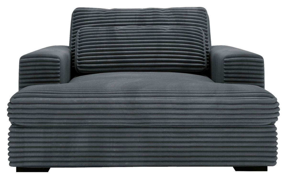 XXL-SESSEL - Creme/Schwarz, MODERN, Kunststoff/Textil (122/80/159cm) - Lomoco