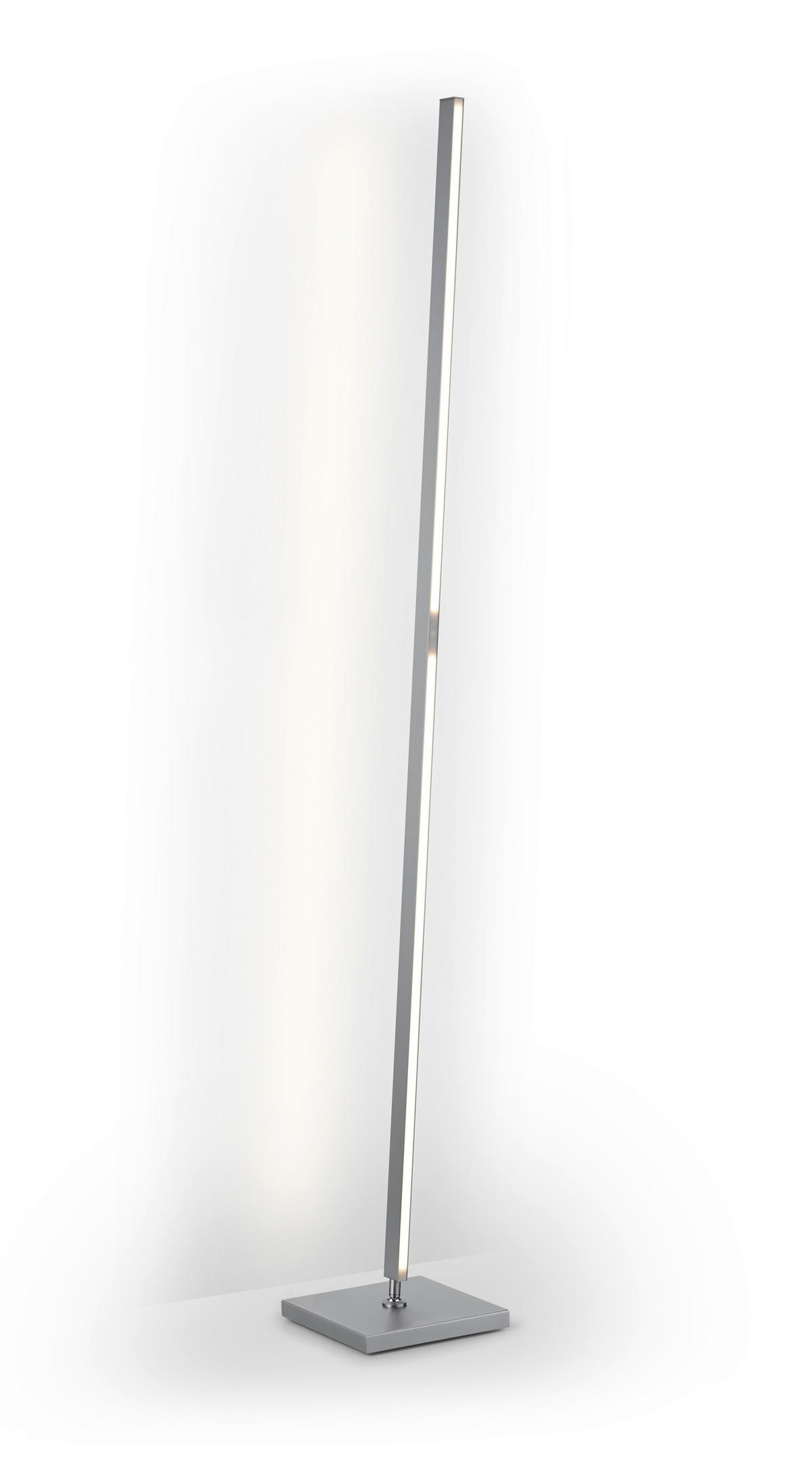 LED-STEHLEUCHTE    - Nickelfarben, Design, Metall (161cm) - GKS Knapstein