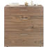 KOMMODE Kernnussbaum furniert Nussbaumfarben - Nussbaumfarben, Design, Holz/Metall (88/92,4/51,9cm) - Ambiente by Hülsta