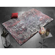 VINTAGE-TEPPICH 65/130 cm Timeline Quantum Grau, Hellrot  - Hellrot/Grau, Design, Textil (65/130cm) - Novel