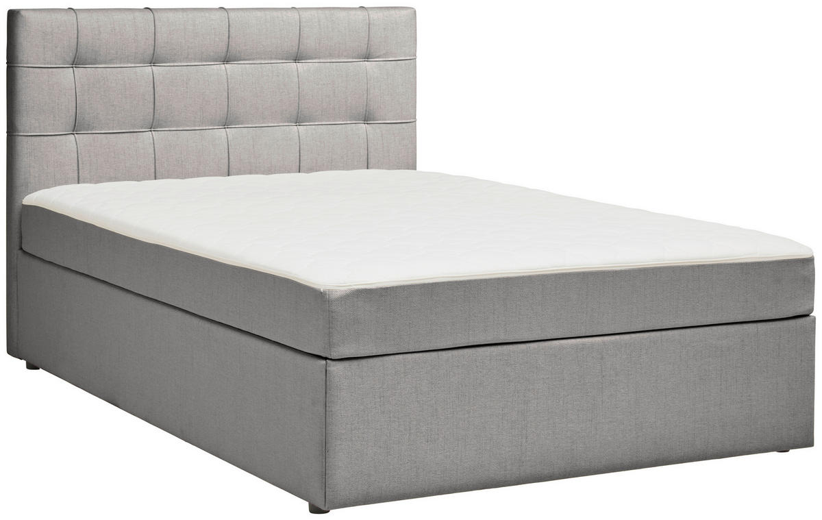 BOXBETT 120/200 cm  in Grau  - Grau, Modern, Holz/Textil (120/200cm) - MID.YOU