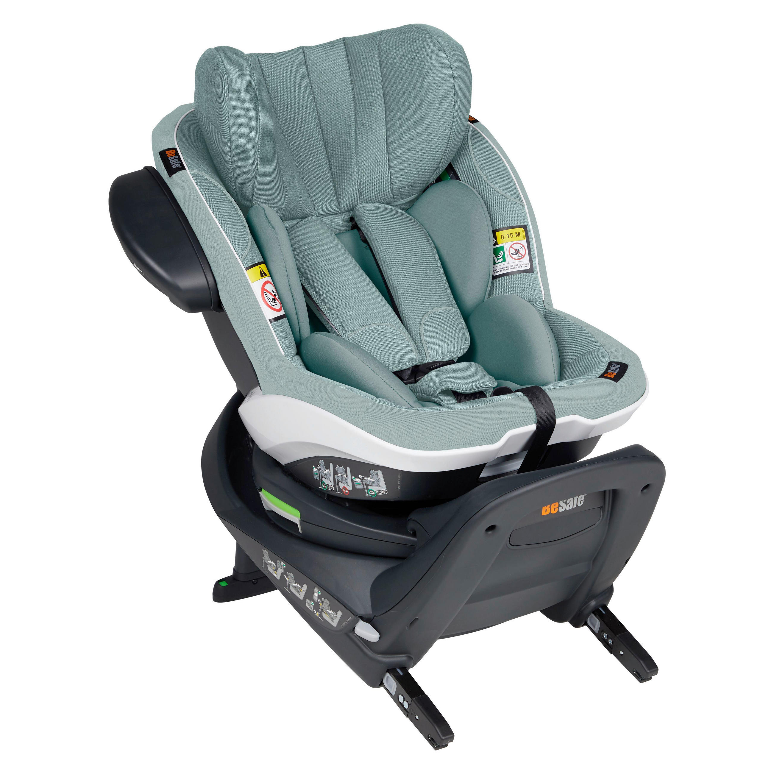 DJEČJA AUTOSJEDALICA  iZi Turn i-Size  - boje kadulje, Basics, tekstil/plastika (73/44/50cm) - Besafe