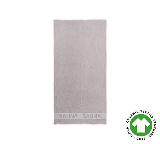 SAUNATUCH Bonita 90/180 cm  - Silberfarben, KONVENTIONELL, Textil (90/180cm) - Bio:Vio