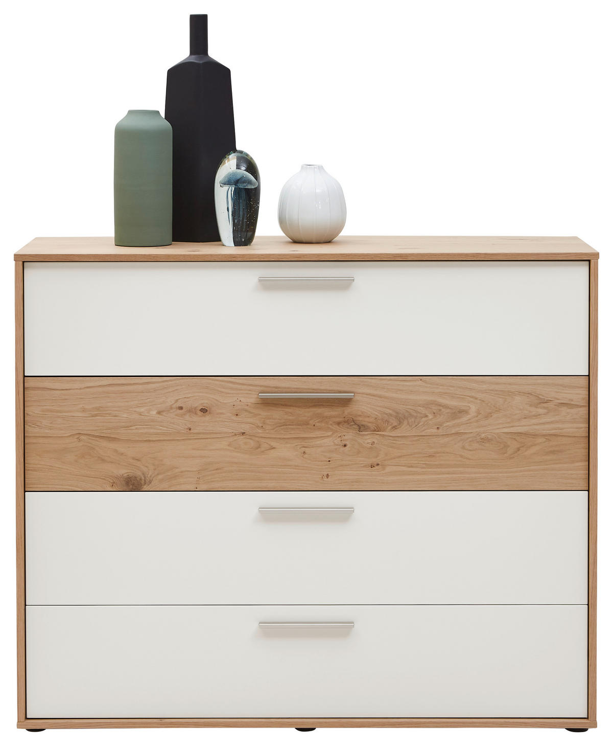 KOMMODE  in 123,8/103,6/46 cm  - Sandfarben/Eichefarben, KONVENTIONELL, Holz/Metall (123,8/103,6/46cm) - Dieter Knoll