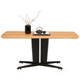 ESSTISCH Wildeiche rechteckig Wildeiche  - Wildeiche/Schwarz, KONVENTIONELL, Holz/Metall (170/90/77cm) - Linea Natura