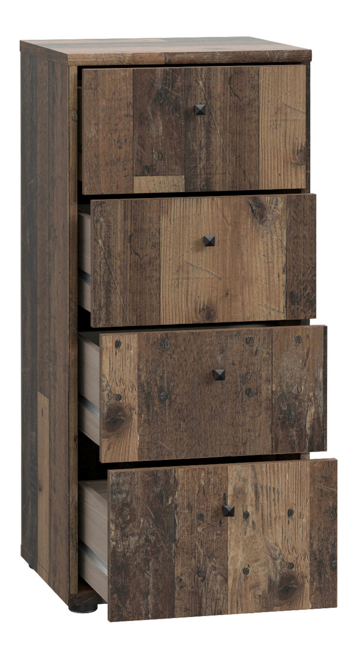 KOMMODE  in 38,6/85,5/34,8 cm  - Dunkelbraun/Graubraun, Design, Holzwerkstoff/Kunststoff (38,6/85,5/34,8cm)