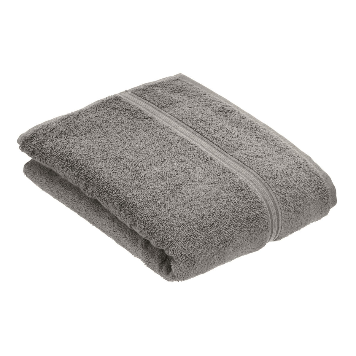 DUSCHTUCH 67/140 cm Belief  - Grau, Basics, Textil (67/140cm) - Vossen