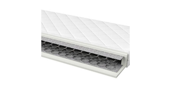 FEDERKERNMATRATZE 90/200 cm Höhe ca. 16 cm  - Weiß, Basics, Textil (90/200cm) - Sleeptex
