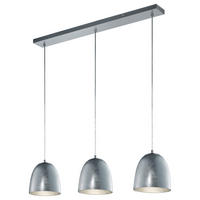 HÄNGLAMPA ONTARIO 80/130 cm  - silver/nickelfärgad, Basics, metall/glas (80/130cm) - Trio Leuchten