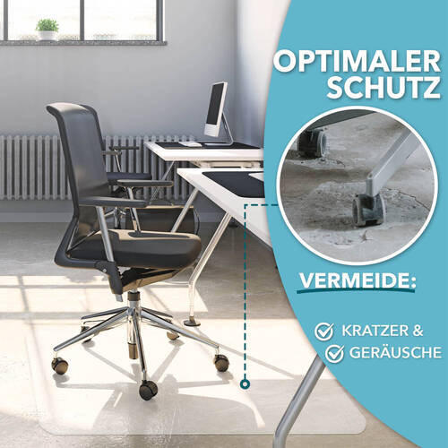 BODENSCHUTZMATTE 75/120 cm  - Transparent, Basics, Kunststoff (75/120cm)