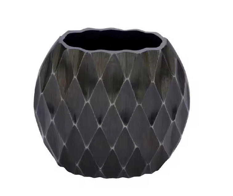 VAZA DEKORATIVNA     metal  - antracit, Basics, metal (9/19/17cm)