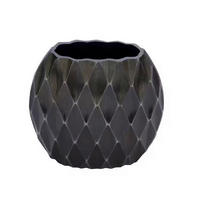 VAZA DEKORATIVNA     metal  - antracit, Basics, metal (9/19/17cm)