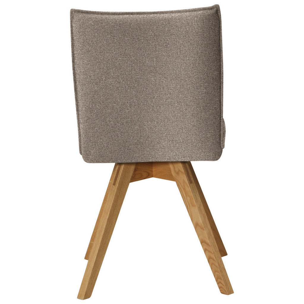 Thumbnail - Moderano Stuhl, Eiche, Hellbraun, Holz, Textil, Wildeiche, massiv, eckig, Stativgestell, 60x91x61 cm, Stoffauswahl, Type...