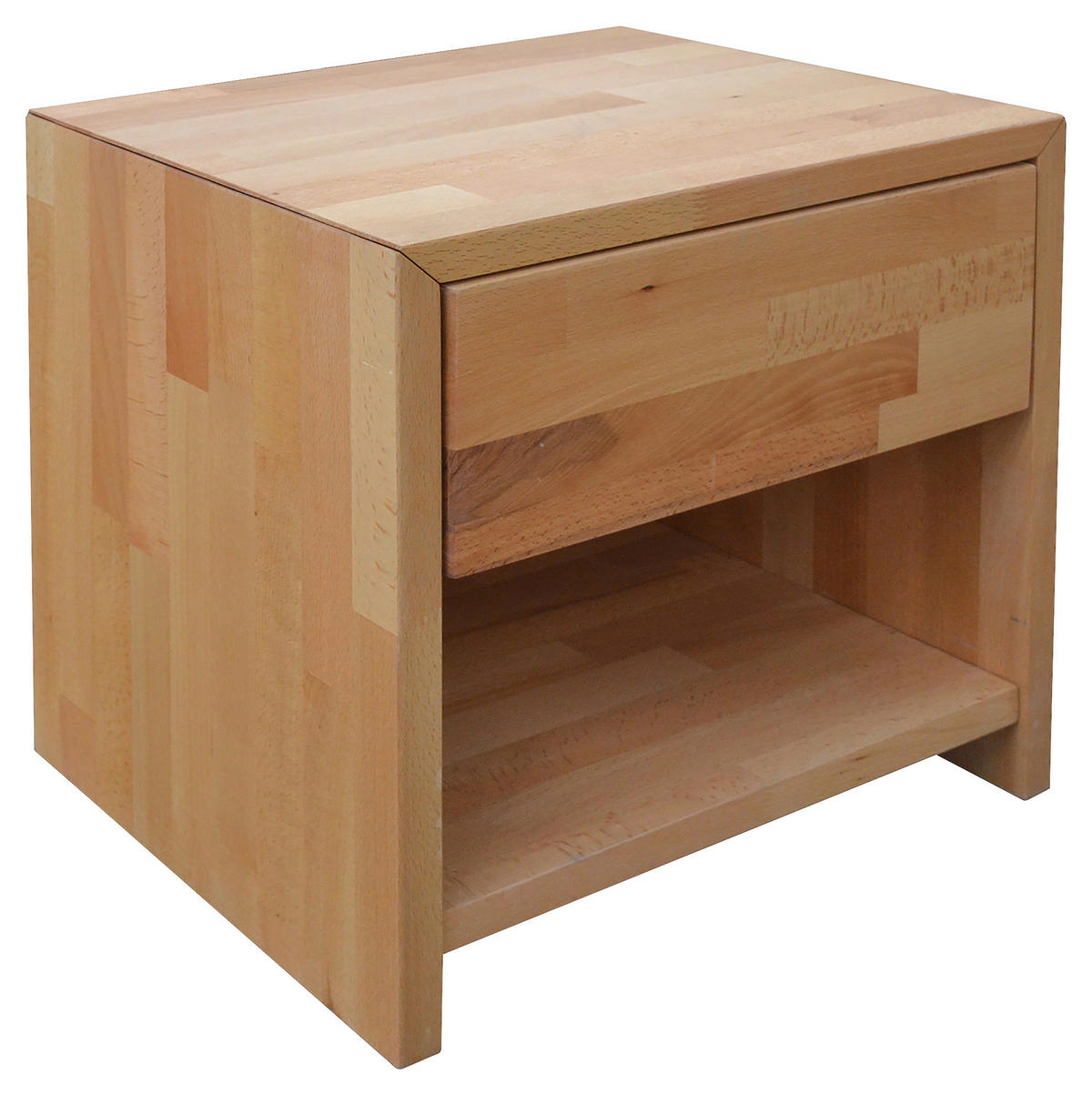 NACHTTISCH 45/45/35 cm  in massiv Buche Buchefarben  - Buchefarben, Natur, Holz (45/45/35cm) - Carryhome