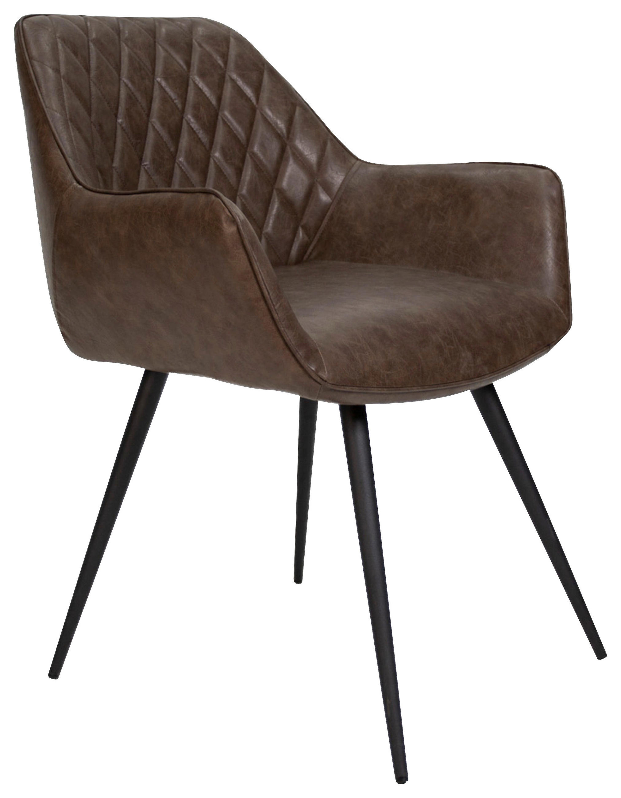 SADA STOLIČIEK 2 kus - čierna/sivohnedá, Konventionell, kov/textil (62/83/60cm) - MID.YOU