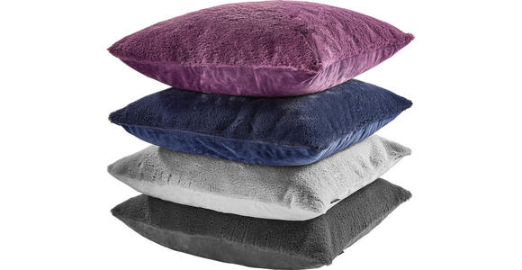 KISSENHÜLLE YUKON 48/48 cm - Anthrazit, Design, Textil (48/48cm) - Novel