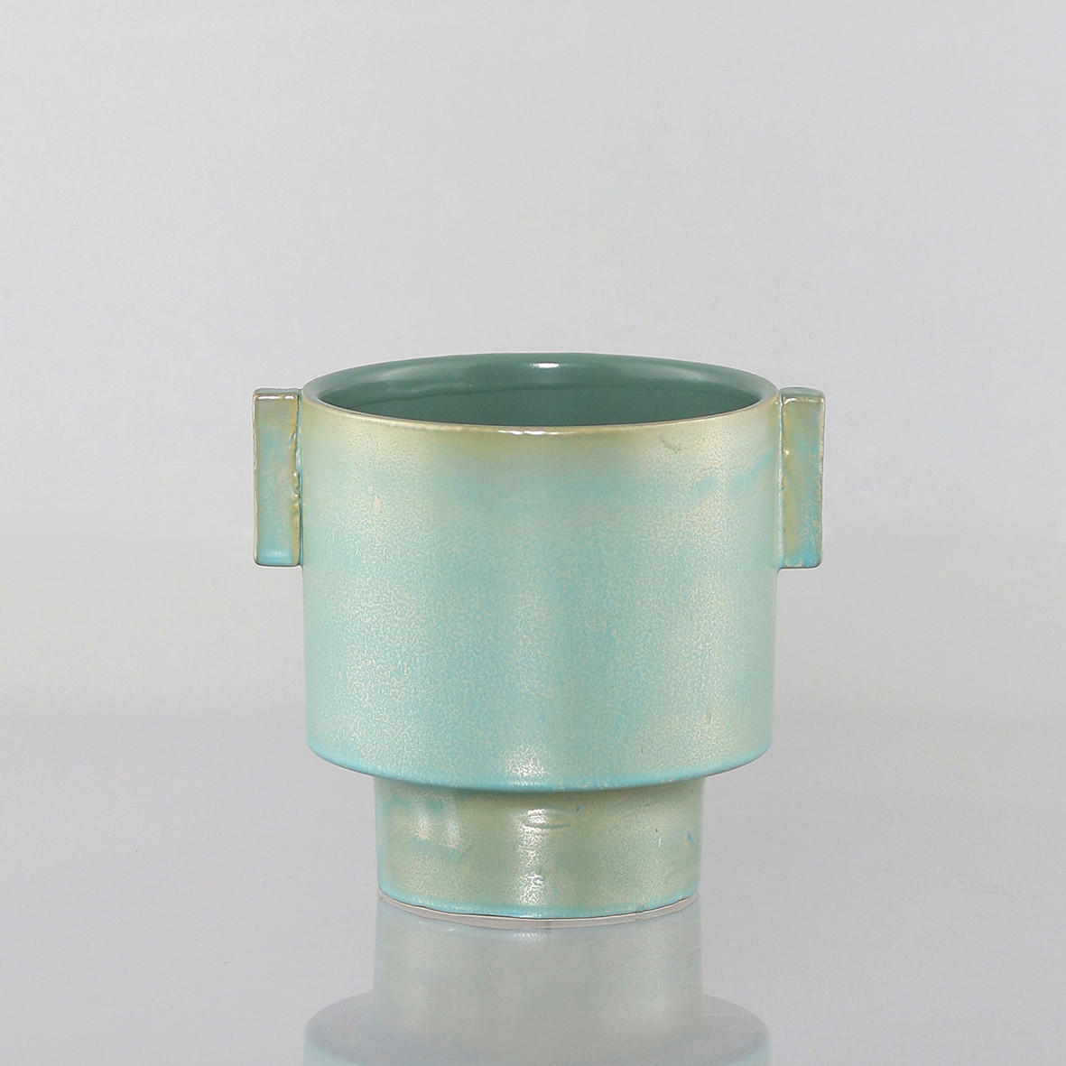 VASE  - Blau, Trend, Keramik (17cm)