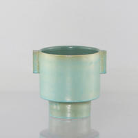 VASE  - Blau, Trend, Keramik (17cm)