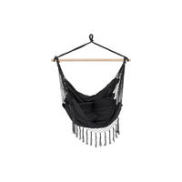 HÄNGESESSEL 100/120/50 cm  - Schwarz/Weiß, MODERN, Textil (100/120/50cm) - Gardenson