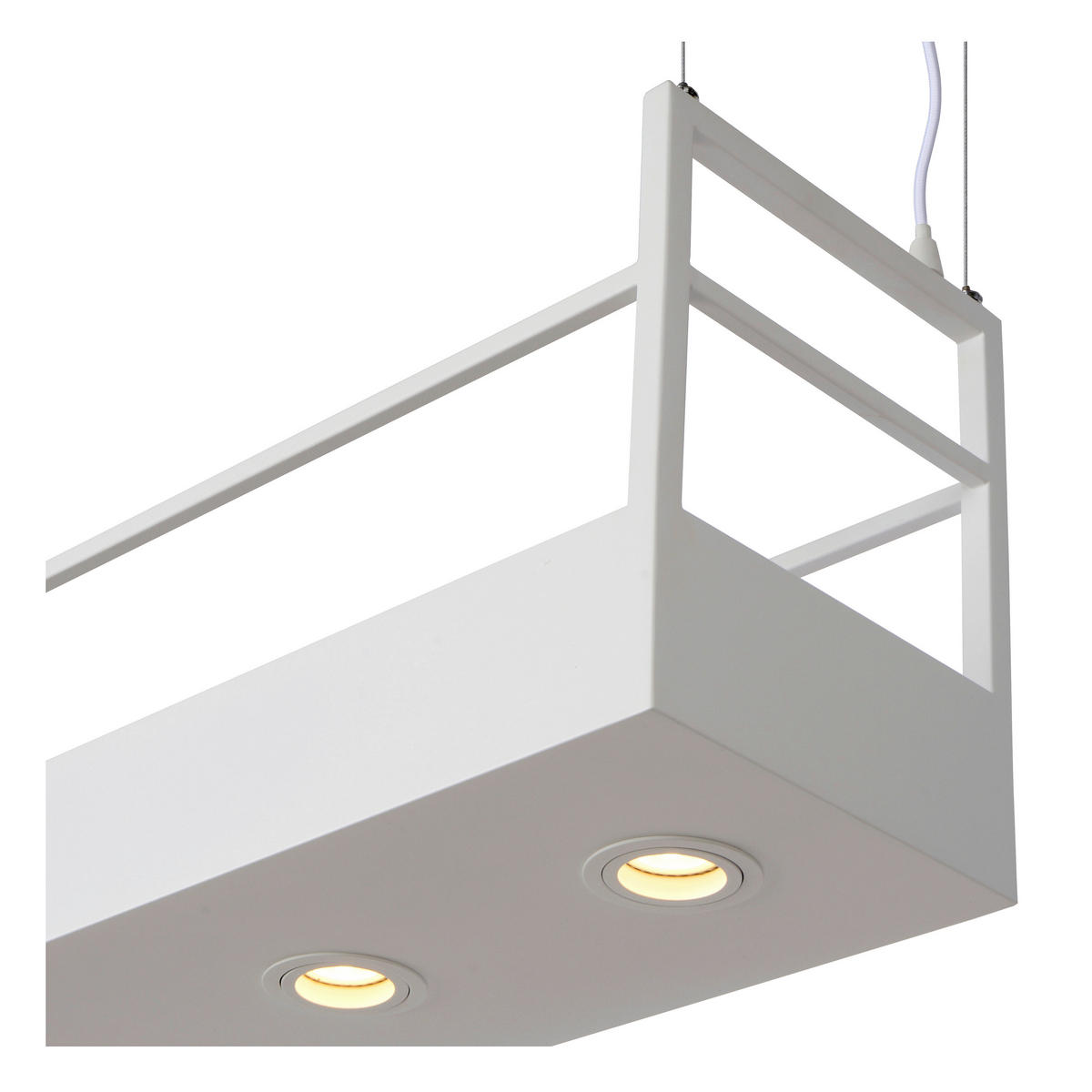 HÄNGELEUCHTE Miravelle 110/22 cm   - Weiß, MODERN, Metall (110/22cm) - Lucide