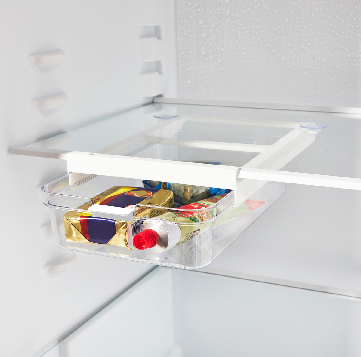SCHUBLADENBOX - Transparent/Weiß, Basics, Kunststoff (28,7/21,8/9,1cm) - Rotho
