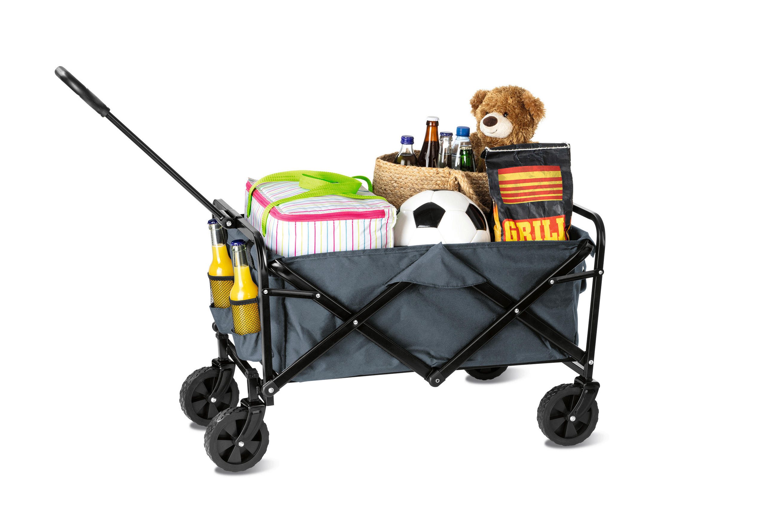 BOLLERWAGEN    - Grau, Basics, Kunststoff/Metall (75/49,5/91cm)