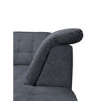 ECKSOFA Anthrazit Chenille  - Chromfarben/Anthrazit, KONVENTIONELL, Kunststoff/Textil (260/205cm) - Carryhome