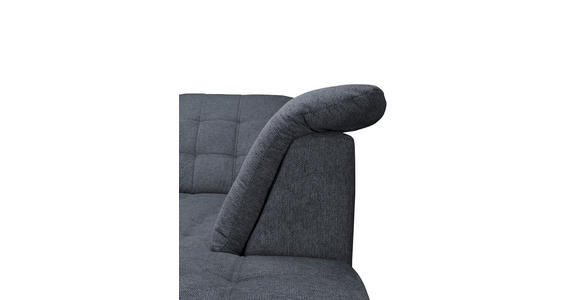 ECKSOFA Anthrazit Chenille  - Chromfarben/Anthrazit, KONVENTIONELL, Kunststoff/Textil (260/205cm) - Carryhome
