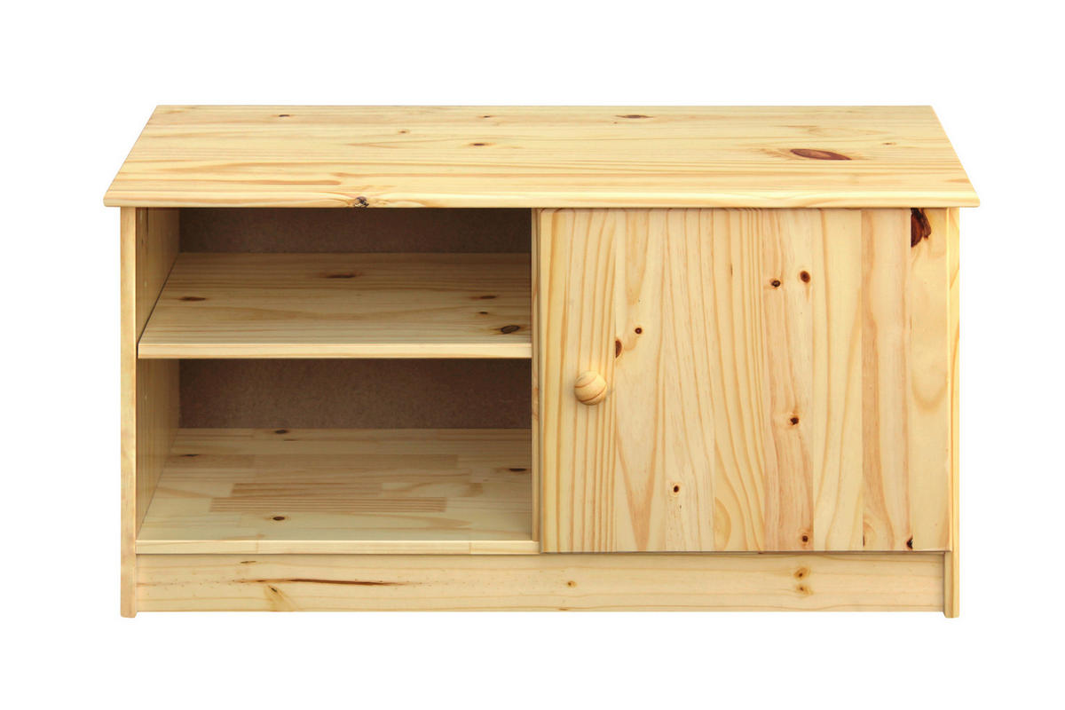 SKOSKÅP  i 91/48/38 cm  - naturfärgad, Natur, trä (91/48/38cm) - Livetastic