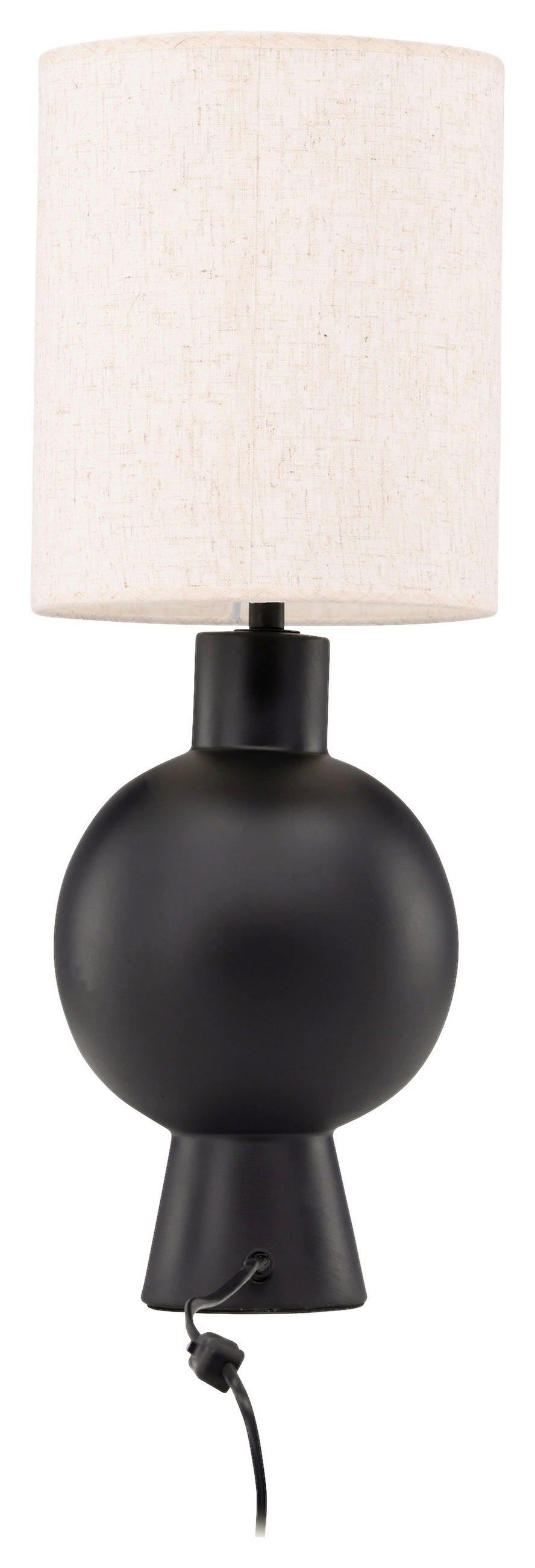 BORDSLAMPA 21/55/21 cm   - beige/svart, Basics, textil/sten (21/55/21cm) - P & B