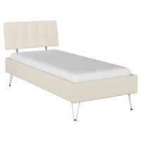 BETT 90/200 cm  Champagner   - Champagner, Design, Holzwerkstoff/Textil (90/200cm) - Carryhome