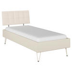 BETT 90/200 cm  in Champagner  - Champagner, Design, Holzwerkstoff/Textil (90/200cm) - Carryhome