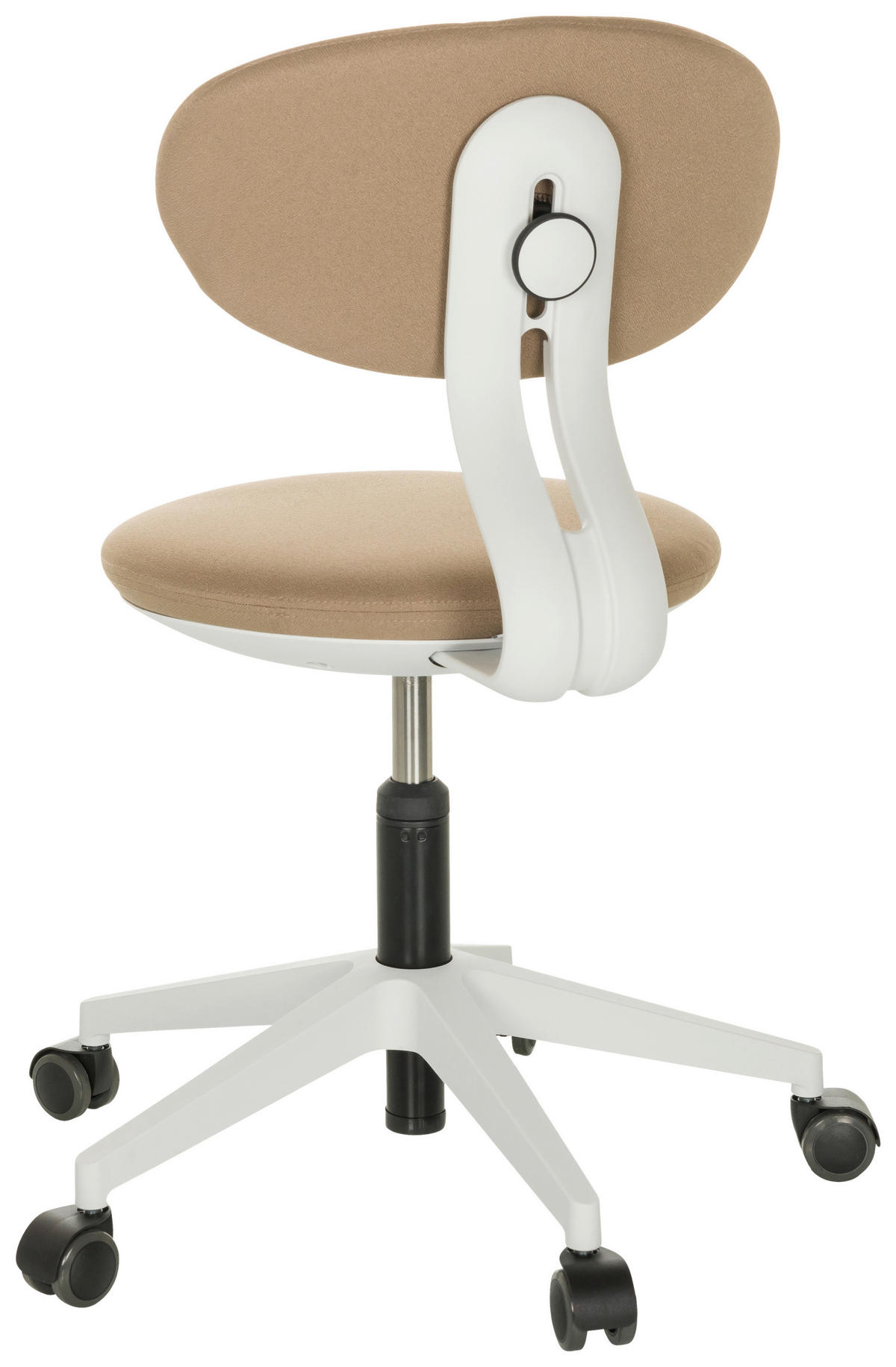 JUGENDDREHSTUHL  in Beige  - Beige/Weiß, Basics, Kunststoff/Textil (42/66-87/52cm) - MID.YOU