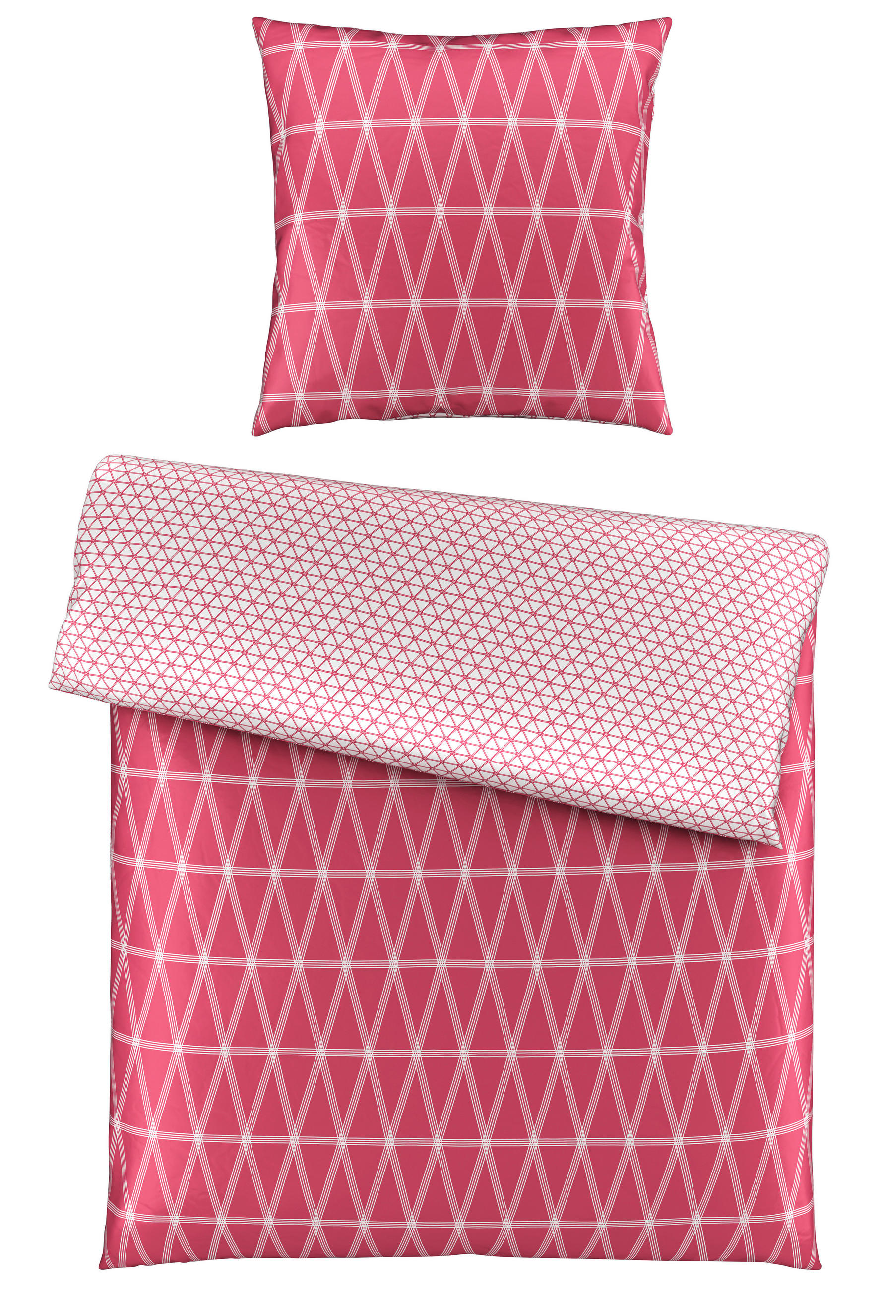E-shop Novel OBOJSTRANNÁ POSTEĽNÁ BIELIZEŇ, satén, pink, 135/200 cm