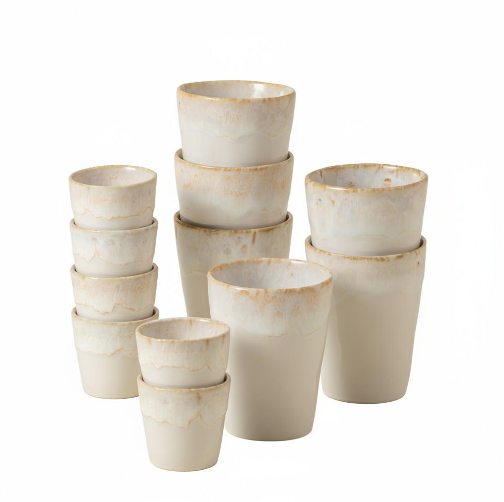 ESPRESSO & KAFFEEBECHERSET GRESPRESSO 12-teilig  - Weiß Hochglanz, Basics, Keramik - Costa Nova