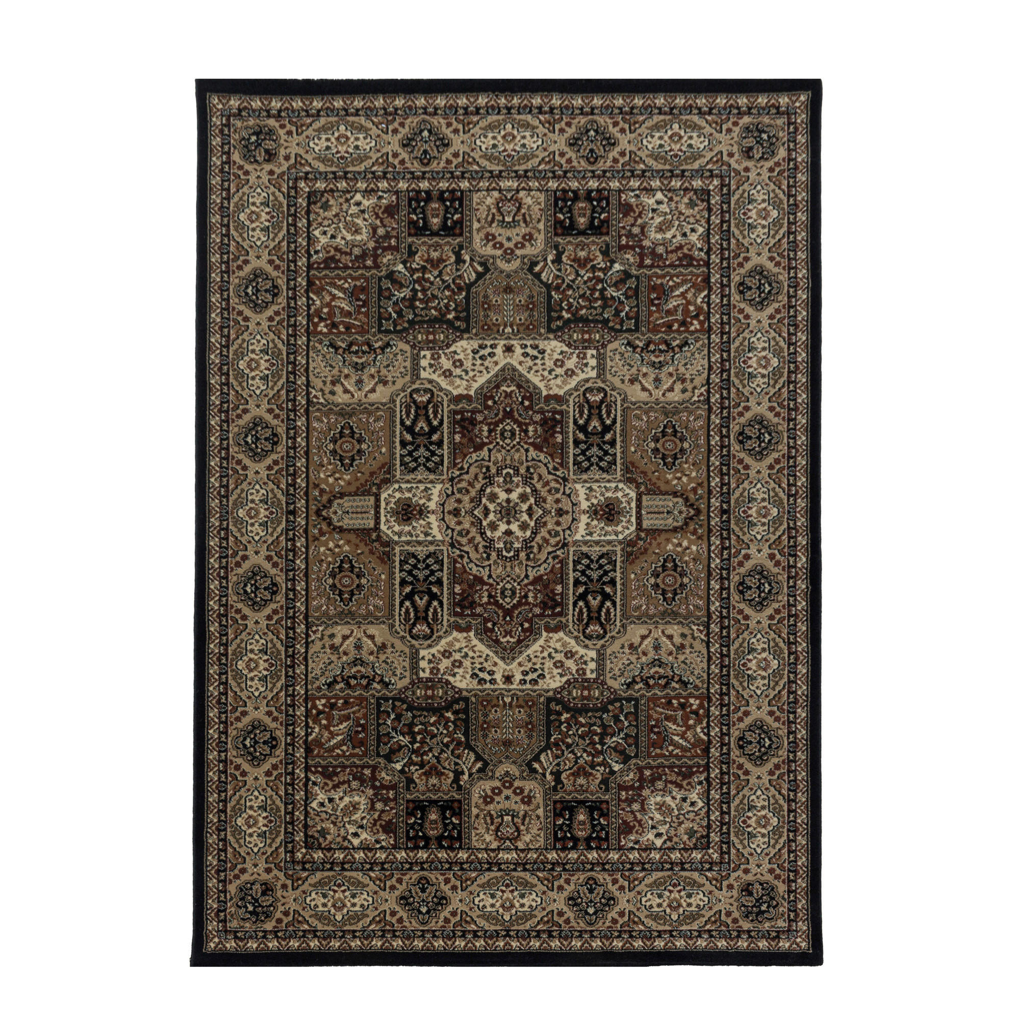 WEBTEPPICH 200/290 cm Kashmir 2603 Schwarz Schwarz  - Schwarz, LIFESTYLE, Textil (200/290cm)