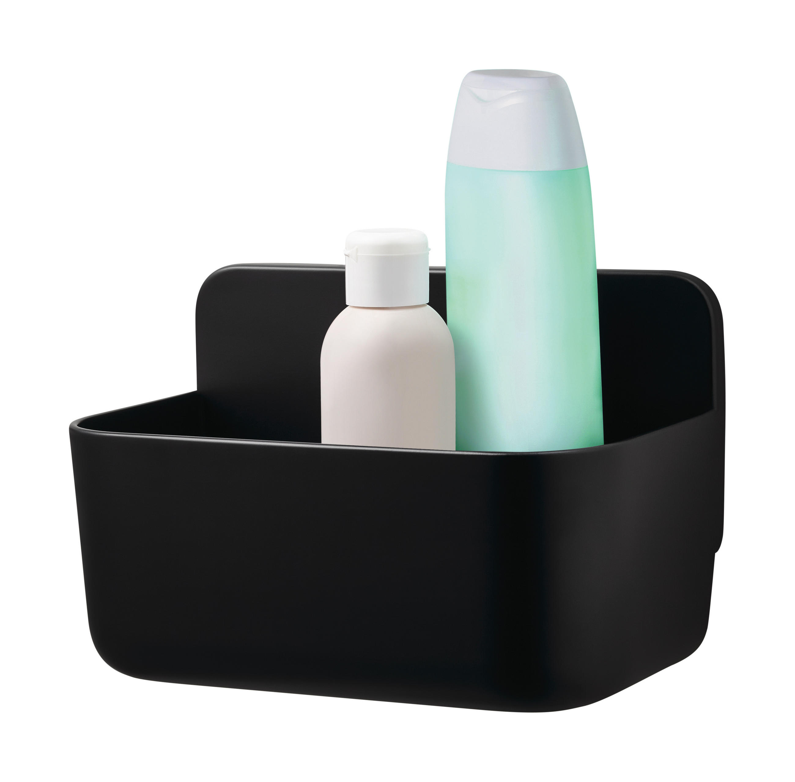 Tesa Duschkorb Lavaa Schwarz 20x11x12 cm