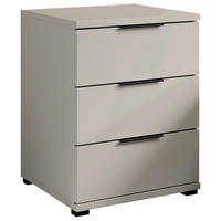 NACHTSCHRANK 46/61/42 cm, Kaschmir,  - Kaschmir/Schwarz, KONVENTIONELL, Holzwerkstoff/Kunststoff (46/61/42cm) - Boxxx