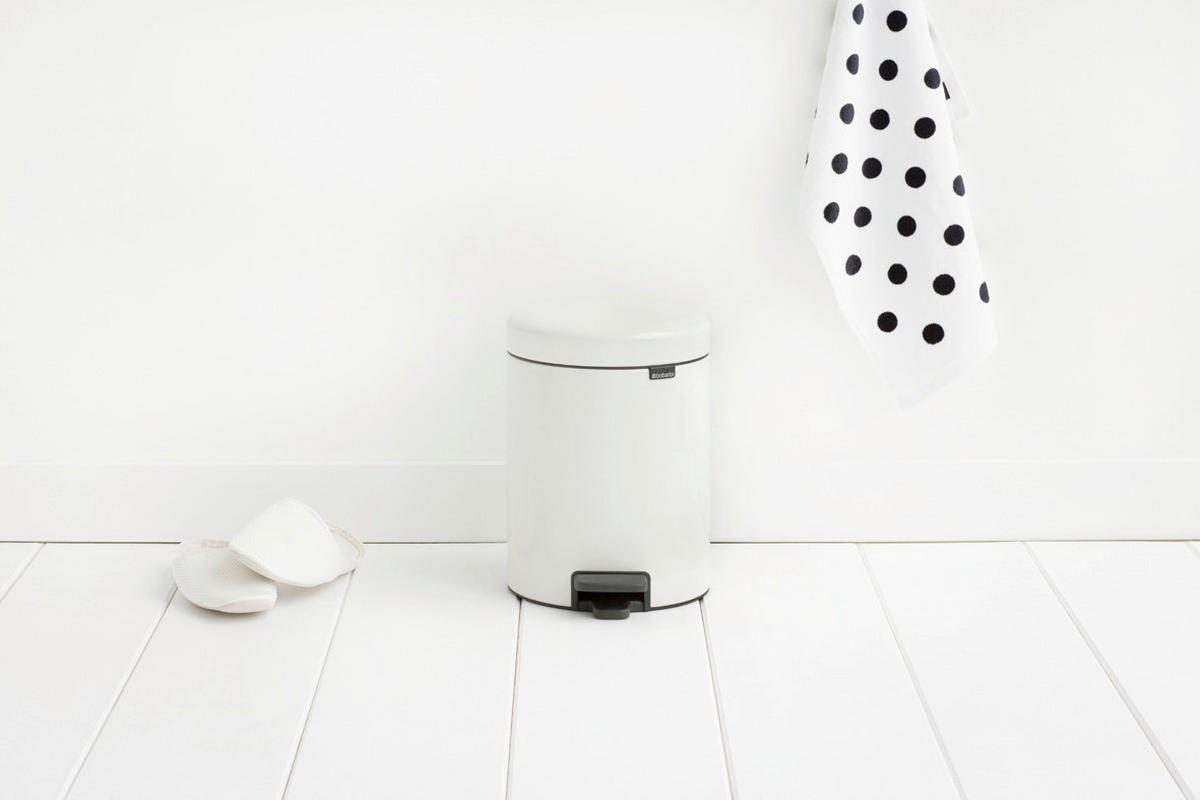 KANTA ZA SMEĆE  5 l   - bela, Osnovno, metal/plastika (20.5/29.1/27.2cm) - Brabantia