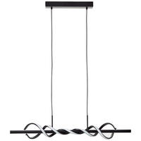 LED-PENDELLEUCHTE    - Schwarz, Design, Kunststoff/Metall (150/95,5/18cm) - Brilliant