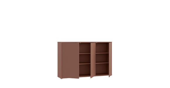 SIDEBOARD  154,2/99,1/34,9 cm  - Terracotta/Grau, MODERN, Holzwerkstoff/Kunststoff (154,2/99,1/34,9cm) - Carryhome