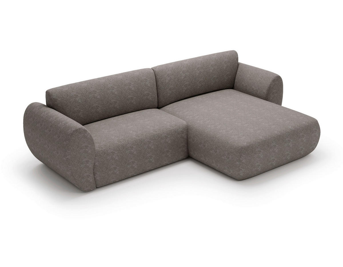 ECKSOFA Chenille Beige  - Beige/Creme, Design, Kunststoff/Textil (288/170cm) - Livetastic