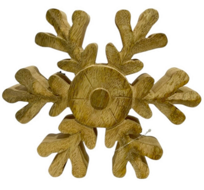 KARÁCSONYI FIGURA - barna, Natur, fa (15/13,5/2,5cm) - X-Mas