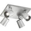 STRAHLER Modo 24/24/11 cm  - Alufarben, Basics, Metall (24/24/11cm) - Fabas Luce