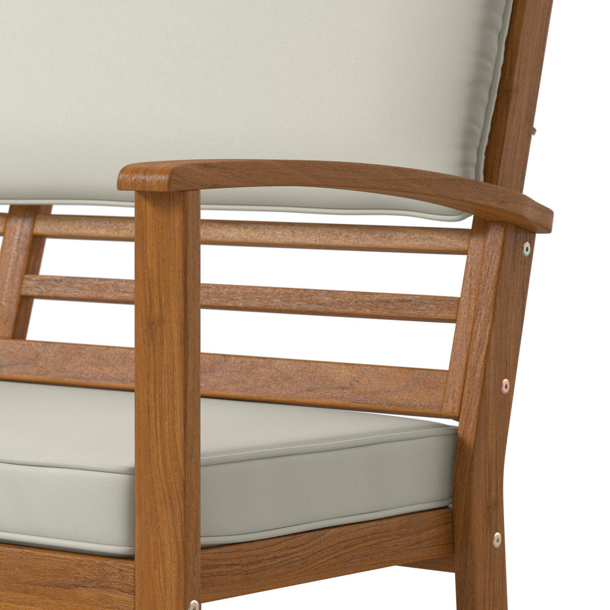 LOUNGEGARNITUR   80/50/33 cm Akazie vollmassiv  - Beige/Akaziefarben, MODERN, Holz/Wellpappe (80/50/33cm) - Ambia Garden