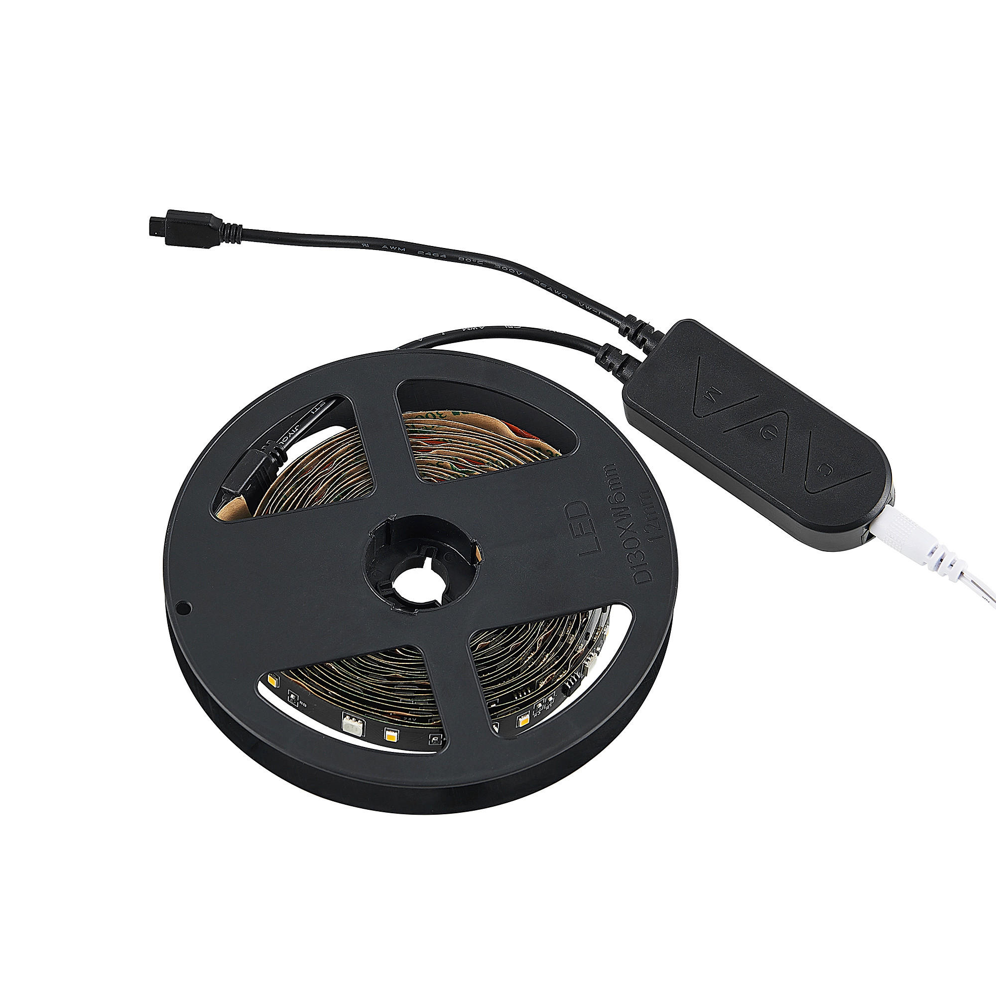 LED PÁSIK, 500 cm - čierna, Basics, plast (500cm)