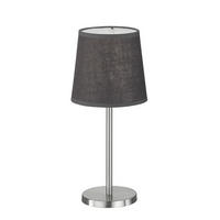 SVJETILJKA STOLNA Eve  - siva/boje nikla, Basics, metal/tekstil (14/30cm)