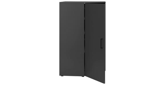 ECKKOMMODE in 101/115/79 cm - Anthrazit/Schwarz, MODERN, Holzwerkstoff/Kunststoff (101/115/79cm) - Carryhome
