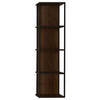 WANDREGAL 35/128/28 cm  - Eichefarben/Graphitfarben, Trend, Holzwerkstoff/Metall (35/128/28cm) - Stylife