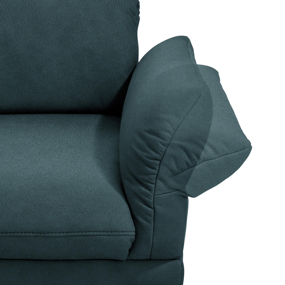 ECKSOFA in Echtleder Petrol  173/308 cm  - Anthrazit/Petrol, Design, Leder/Metall (173/308cm) - Joop!